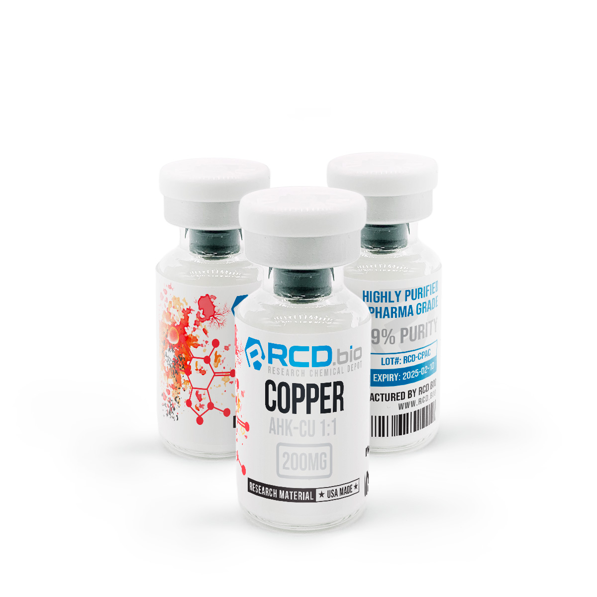 Copper Peptide AHK- Cu 1:1 For Sale | Fast Shipping| RCD.bio