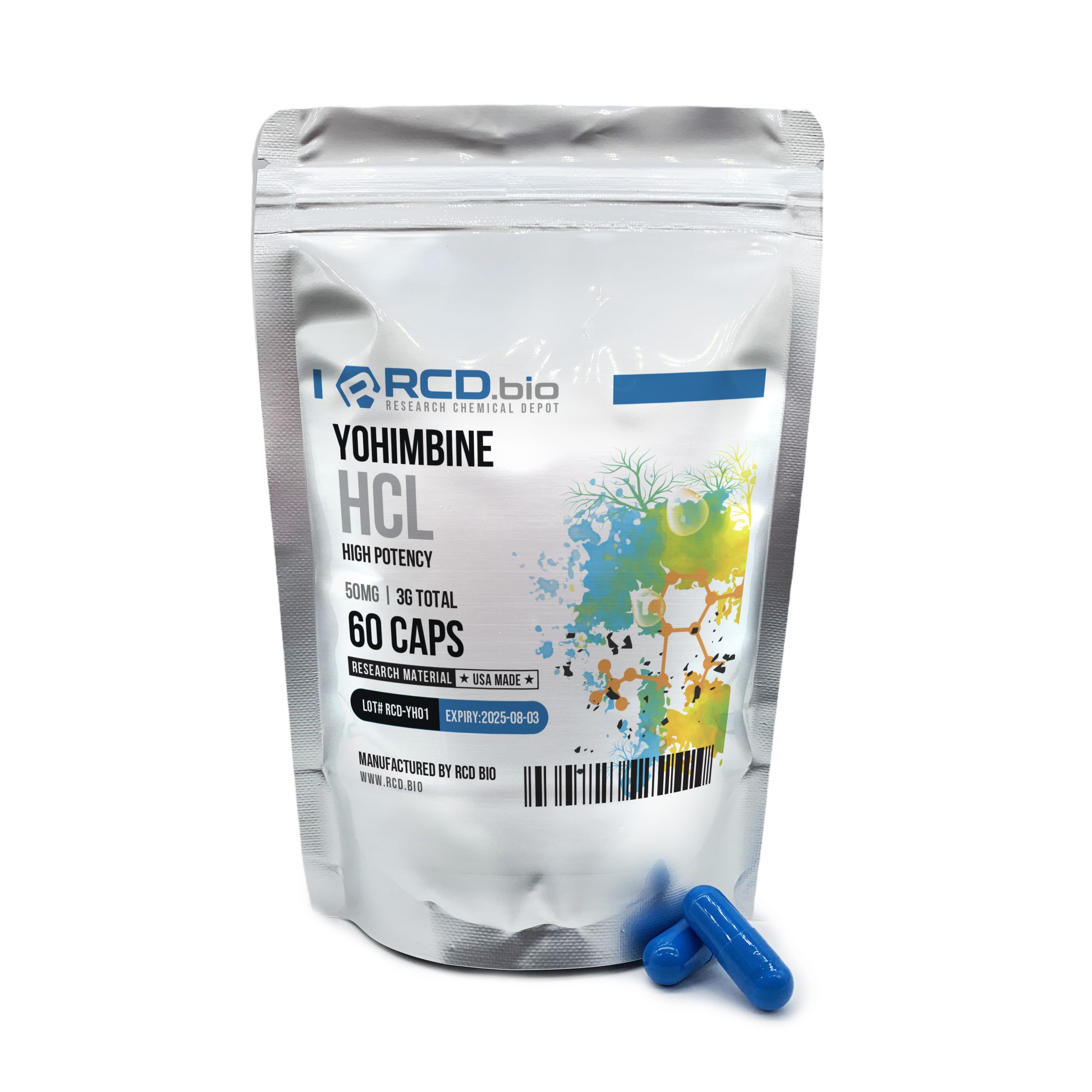 Yohimbine HCL High Potency | RCD.bio
