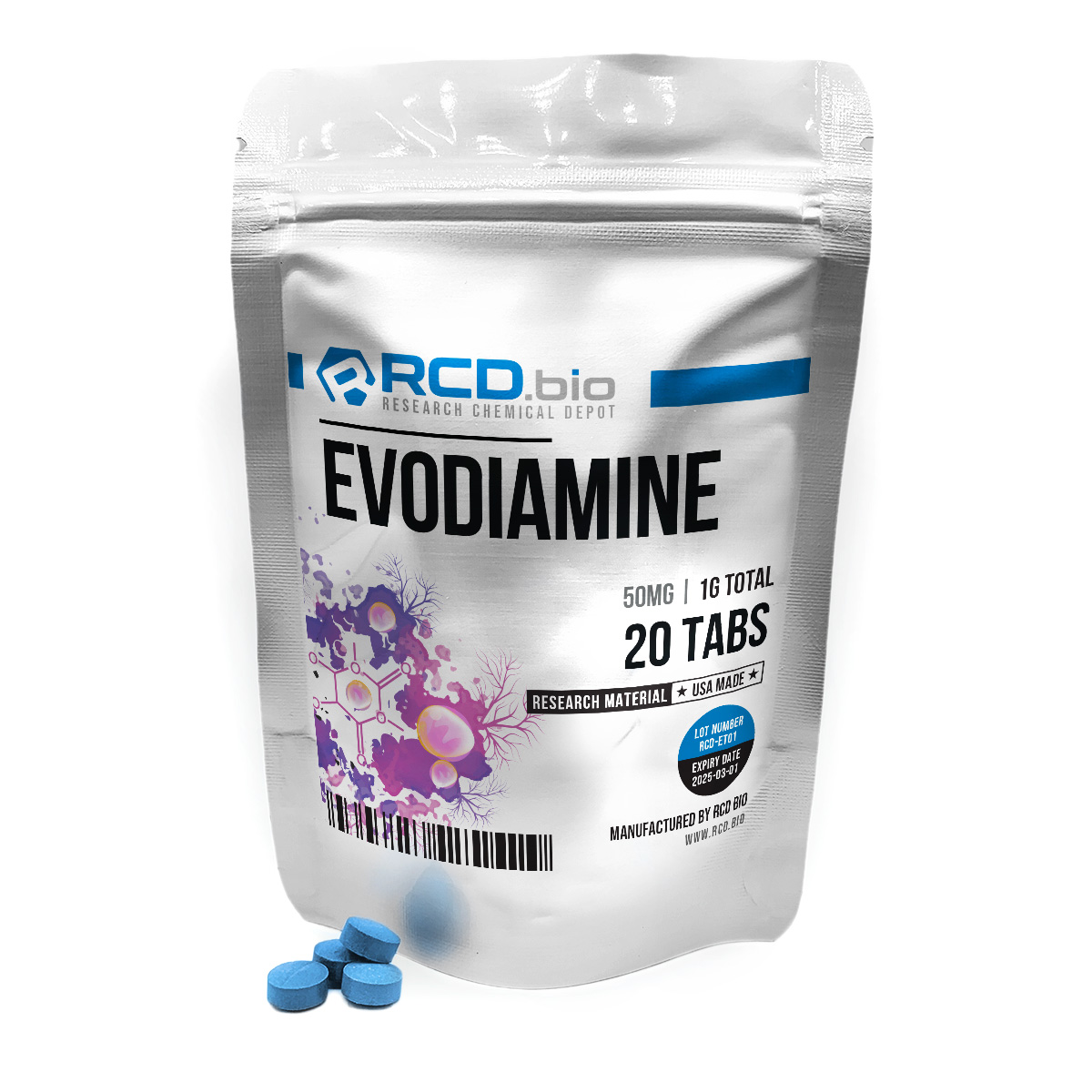 Evodiamine For Sale in USA | Fast Shipping | RCD.bio