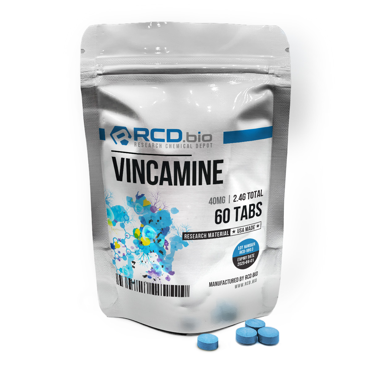 Buy Vincamine Tablets for Sale | Fast Shipping | RCD.bio