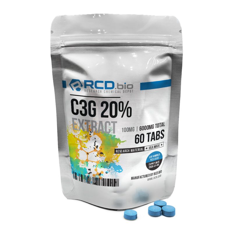 C3G (Cyanidin 3 Glucoside) 20% Extract [Tablets]