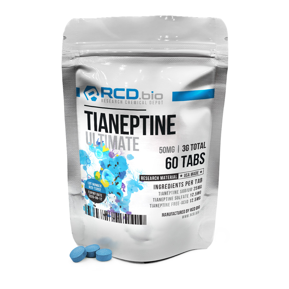 Tianeptine Ultimate 60ct | RCD.bio