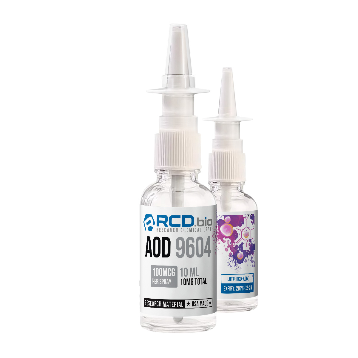 AOD 9604 Nasal Spray For Sale | Fast Shipping | RCD.bio