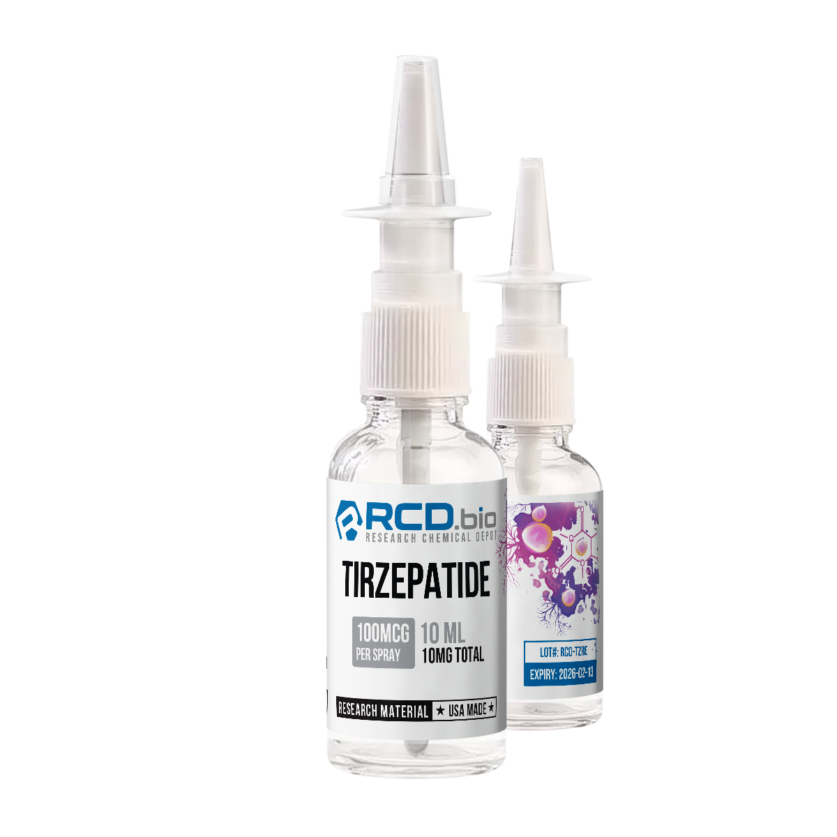 Tirzepatide Nasal Spray For Sale Fast Shipping RCD Bio   Tirzepatide 100mcg 10ml NU 3 